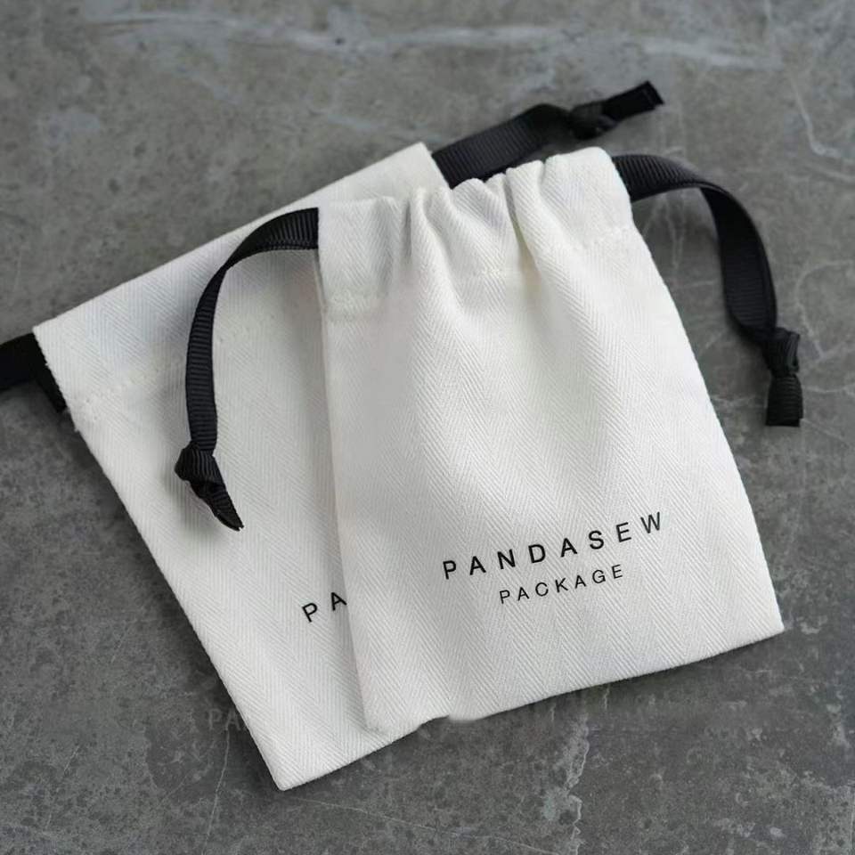 Custom cotton jewelry packaging pouch